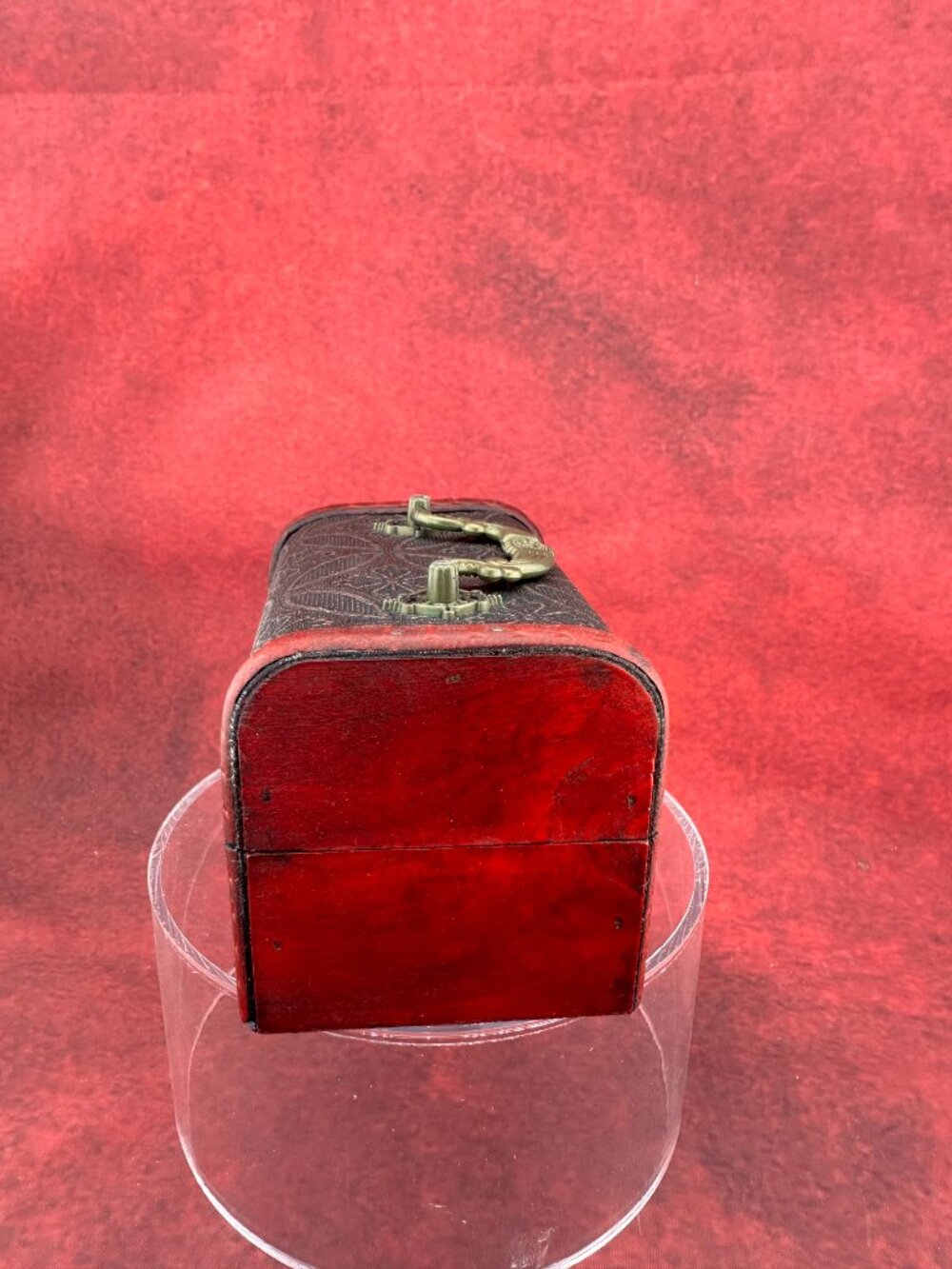 VINTAGE STYLE WOODEN JEWELRY OR TRINKET KEEPSAKE STRAGE DECORATIVE BOX - Picture 8 of 11